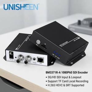 Transmisor de Video en Red Unisheen BM3371R-S-A H.265 HEVC 1080P60 Gigabit 3G-SDI, Compatible con Grabación en Tarjeta TF para <span class=keywords><strong>YouTube</strong></span> Live - Product Image 1
