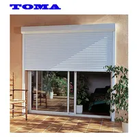TOMA - Aluminum Glass Sliding Window with Electric Roller Shutters