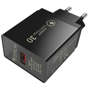 EU Chúng Tôi Anh Cắm Duy Nhất USB Đầu Ra Du Lịch Di Động Điện Thoại Di Động Tường Sạc Qc3.0 Nhanh Chóng Sạc Cho iPhone 11 12 13 14 Pro Max Mini