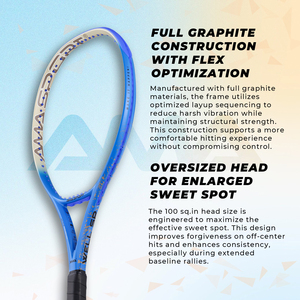 <span class=keywords><strong>Raquette</strong></span> de <span class=keywords><strong>tennis</strong></span> haut de gamme fabriquée par une usine OEM, durable, design personnalisé, 100 pouces carrés. in. <span class=keywords><strong>Raquette</strong></span> de <span class=keywords><strong>tennis</strong></span> utilisable par les professionnels - Product Image 3