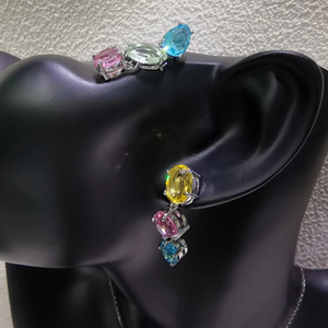 Conjunto de Joyería de Alta Gama Original Candy Crystal 2026, Collar, Pendientes, Pulsera y Anillo de <span class=keywords><strong>Marca</strong></span> de Lujo para Mujer, Regalos de Boda - Product Image 6