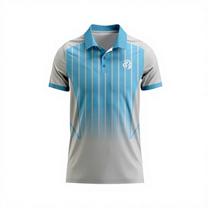ออกแบบเองได้ ผ้าโพลีเอสเตอร์ 100% สำหรับเสื้อโปโล แห้งเร็ว ระบายอากาศดี เสื้อเจอร์ซีย์แบบซับลิเมชั่น สำหรับไซส์พลัส สไตล์ลำลอง พิมพ์ลาย - Product Image 1
