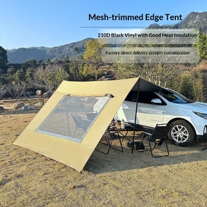 Mesh-Trimmed Edge Tent 210D Oxford Cloth Sun Proof Rainproof Windproof UV Protection Foldable Extended Type - Product Image 1