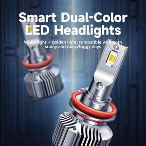 ไฟหน้ารถยนต์ LED กำลังสูง2 COLOUR 3800K 6500K หลอดไฟเลเซอร์ H4ที่มีอุณหภูมิสี6000K สำหรับลำแสงสูงและต่ำ - Product Image 4