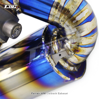 Système d'échappement haute performance BK Titanium Catback pour Ferrari 458 V8 4.5 2013-2016, collecteur droit et downpipe