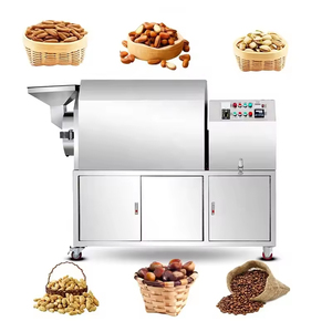 เครื่องคั่วถั่วคุณภาพสูง ใช้แก๊สและไฟฟ้า แบบลมร้อน สำหรับคั่วถั่วลิสง เมล็ดพืช และกาแฟ ขนาด 400 กรัม - Product Image 1