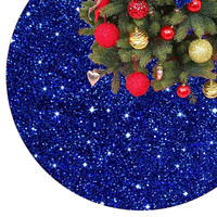 Nouvelle jupe de sapin de Noël transfrontalière, brodée de sequins, double couche en peluche, ronde, style européen, décoration de Noël