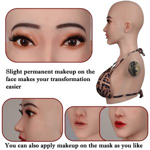 Maschera in Silicone Morbida e Realistica con Seno in Silicone per Travestimenti, Transgender e Costumi di Halloween - Product Image 3