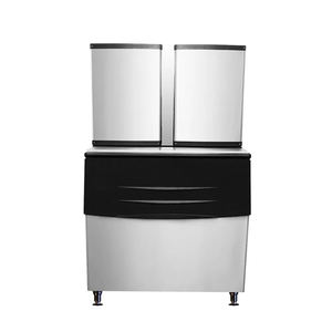 Machine à glaçons industrielle à grande capacité 680 kg/<span class=keywords><strong>24h</strong></span>, moteur en acier inoxydable 304, refroidissement par eau, faible <span class=keywords><strong>consommation</strong></span>, stockage de 400 à 500 kg - Product Image 2