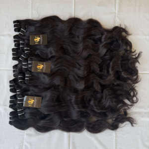 Bundles de cheveux Deepwave bouclés de vison brut brésilien Armure de cheveux noirs naturels indiens Cheveux noirs naturels droits - Product Image 1