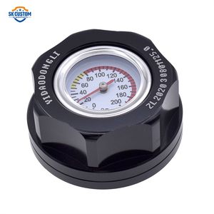 Couvre-<span class=keywords><strong>bouchon</strong></span> de réservoir de carburant et filtre à huile moteur en aluminium avec <span class=keywords><strong>jauge</strong></span> de température pour Honda Toyota Nissan - Product Image 3
