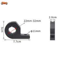 Kit de fixation pour barre lumineuse LED de moto, support de fixation pour phares antibrouillard sur guidon pour véhicules tout-terrain