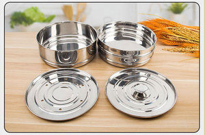 Vaporera de Cocina para Alimentos, de Acero Inoxidable, con Bandejas Apilables para Cocina de Gas, Inducción y Olla a Presión - Product Image 3