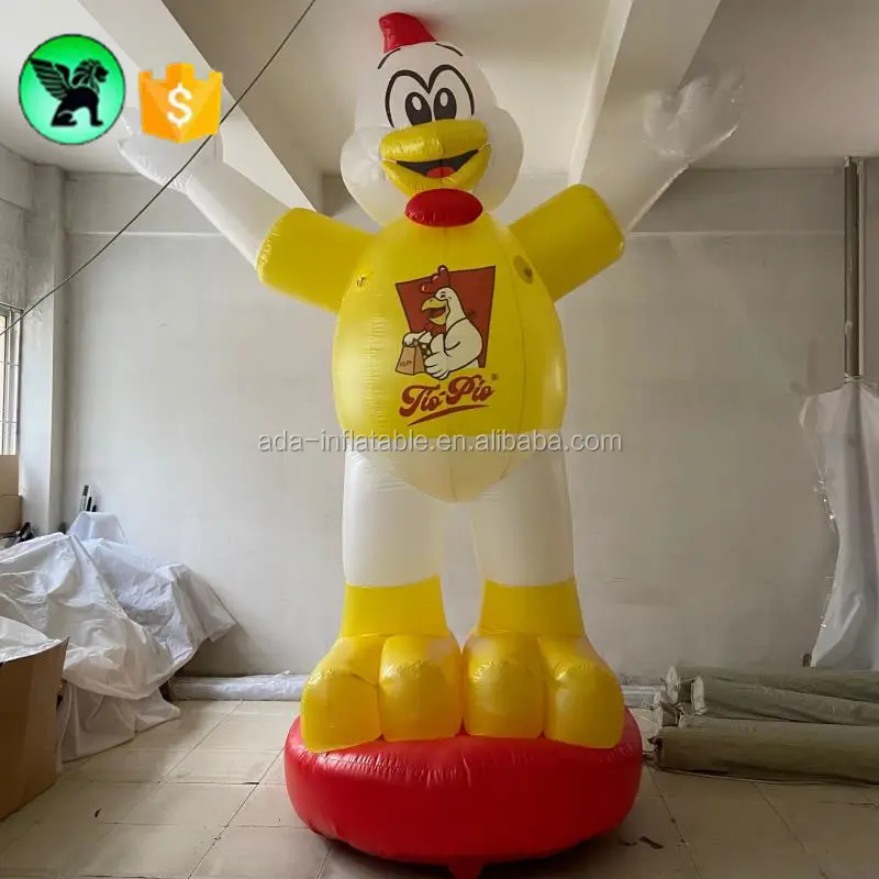 Gallo inflable de 10 pies, Animal inflable gigante personalizado, A6433