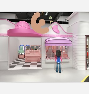 Eibele personnalisé enfants jouent <span class=keywords><strong>café</strong></span> enfant en bas âge jeu de rôle maison enfants mini ville ensemble caserne de pompiers supermarché interactif semblant jouer à des jeux - Product Image 5