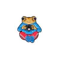 Broche et épingles en émail sur le thème de Porto Rico, motif fleur d'hibiscus mignonne et drapeau Coqui Frog