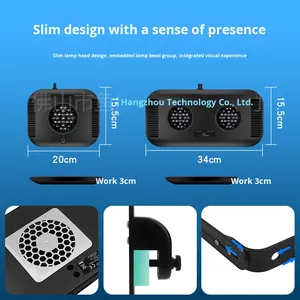 ไฟ LED อควาเรียมอัจฉริยะแบบ Wi-Fi ขายส่ง, โคมไฟสำหรับตู้ปลาทะเลและน้ำจืด ปรับความสว่างได้ ให้แสงเต็มสเปกตรัม - Product Image 5