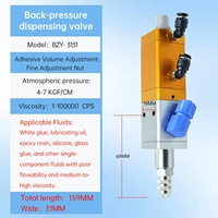 Valve de distribution pneumatique rétractable pour adhésif silicone UV haute viscosité anti-goutte, entraînée par moteur, garantie 1 an, marque BZY