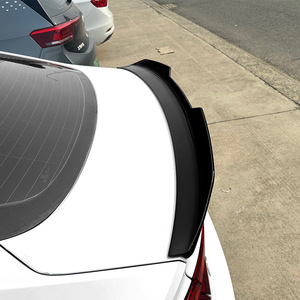 Audi A5 F5 <b>Rear</b> <b>Spoiler</b> Carbon Fiber Texture Ducktail Trunk Wing 2017-24 - Product Image 3