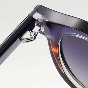 Lunettes de soleil polarisées ovales en acétate, anti-lumière bleue, UV400, de luxe, personnalisables avec logo, pour hommes et femmes, collection 2025 - Product Image 5