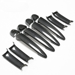Universal Carbon Fiber Door Handle Cover Trim Exterior Pull Handle Overlay for <b>Car</b> <b>Interior</b> - Product Image 4