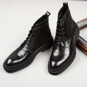 Chaussures Derby pour hommes en cuir véritable tendance, sur mesure, de luxe, haut de gamme, polies et respirantes - Product Image 2