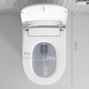 Toilette Intelligente Moderne <span class=keywords><strong>pour</strong></span> Hôtel, Cuvette de <span class=keywords><strong>WC</strong></span> Automatique en Céramique Allongée, Toilette Intelligente à Jet d'Eau - Product Image 2