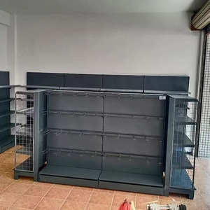 Atacado Prateleiras Comerciais Metal Aço Madeira Camada Ajustável Altura Varejo Supermercado <span class=keywords><strong>Display</strong></span> Racks - Product Image 6