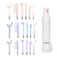 Appareil de beauté à l'ozone 6 en 1, appareil de luminothérapie rouge, baguette faciale portable, machine faciale haute fréquence pour les cheveux