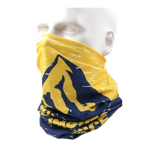 Tùy Chỉnh 4 Cách Lụa Co Giãn Làm Mát Cảm Giác UV Bảo Vệ Liền Mạch Ống Scarf Neck Gaiter Cho Câu Cá Đi Xe Đạp Cưỡi Xe Máy