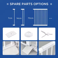 Barrière de sécurité rétractable sans perçage à fixation par pression pour escaliers et portes, largeur personnalisable