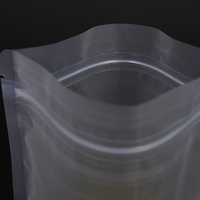 Sac debout transparent en gros de serrure de tirette pour le sac mat de nourriture