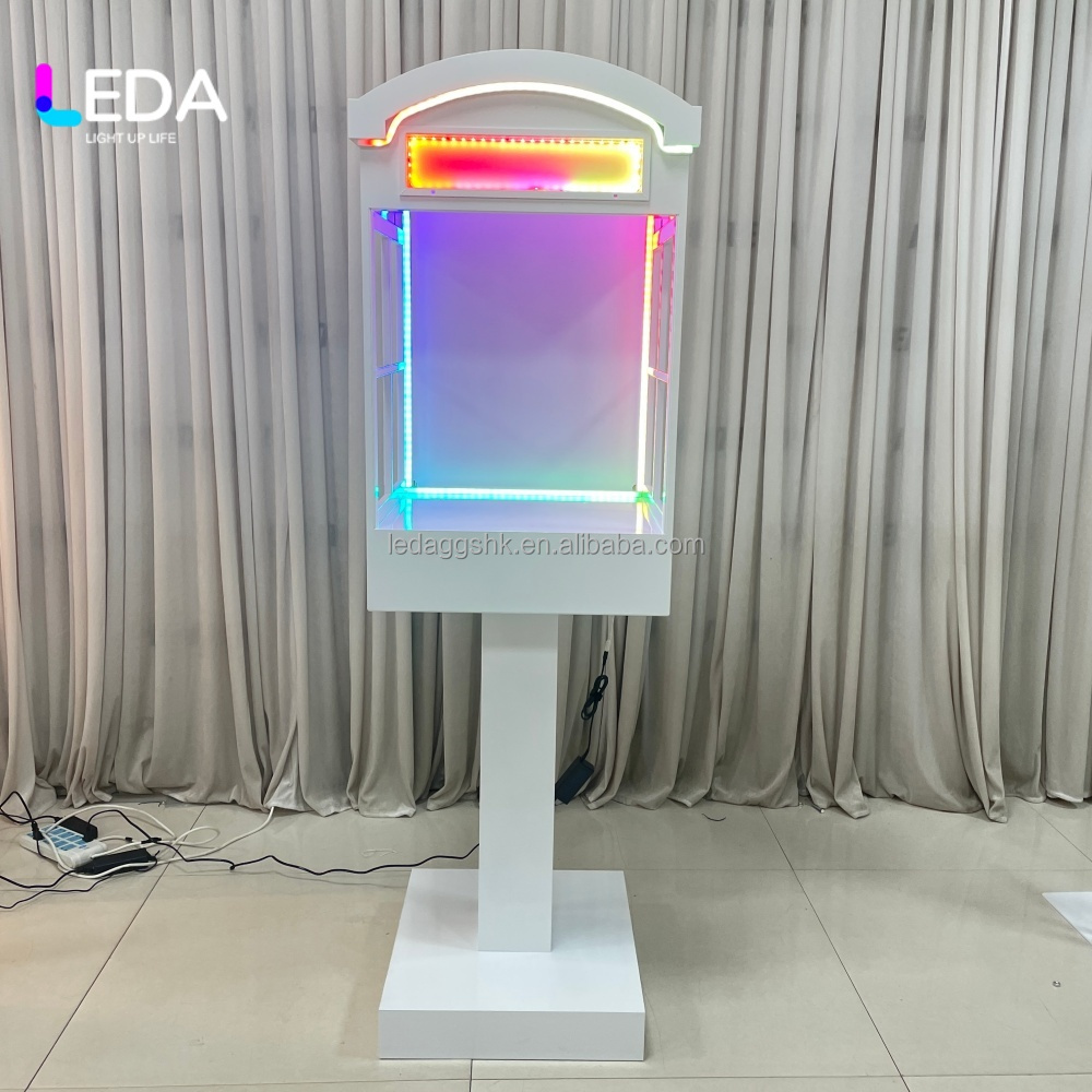 white with RGB light