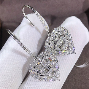 Women Heart Shape Ear <b>Hook</b> Forest Style Versatile Romantic Daily Wear Fashion <b>Earrings</b> Jewelry Accessory Elegant Minimal Design - Product Image 4
