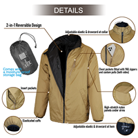 Veste de montagne en coton pour homme, imperméable, coupe-vent et respirante, de haute qualité, design personnalisable, KKU-RWJ-NL