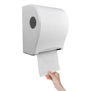 Automatic Sensor Hand Paper Towel Roll Holder contact Large Roll Automatic Cutting Paper Towel Machine for Toilet