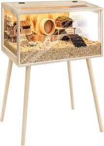 Grande Gabbia Professionale per Animali Domestici da Esterno in Stile Bambù con Motivo Animale per Cani, Gatti e Conigli, Ideale per il Soggiorno - Product Image 2
