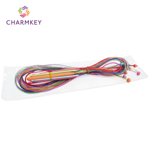 Charmkey aiguilles à tricoter malaisiennes colorées, ensemble de crochets en plastique, aiguilles à tricoter circulaires fantaisie de <span class=keywords><strong>12</strong></span> tailles - Product Image 5