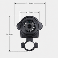 Caméra de recul fiable OEM ODM avec support de barre, imagerie 720P/1080P, compensation de la lumière d'arrière-plan, boîtier résistant aux vibrations, vision nocturne