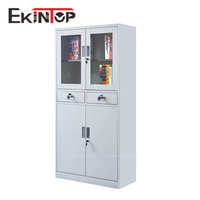 Ekintop grands Lots meubles de bureau verrouillage armoire de rangement de classement en acier isolé avec Dimension