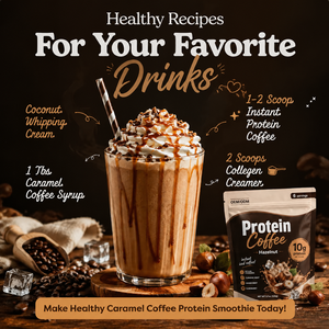 Poudre d'expresso instantanée OEM Premium, riche en protéines de lactosérum et prébiotiques, favorise la récupération musculaire, la concentration mentale et la digestion - Product Image 2