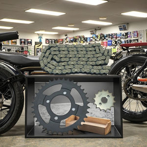 Nouveau kit chaîne et pignon en acier OEM SFR pour moto, chaîne à rouleaux à joint torique robuste 420 428 520 530, pour moto tout-terrain/double usage/route - Product Image 6