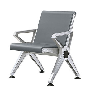 Silla de espera de tres plazas Yijiahao con asiento de PU para aeropuertos, estaciones y espacios públicos, mobiliario comercial moderno. - Product Image 5