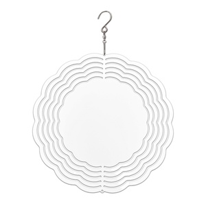 กระดิ่งลมโลหะแบบกำหนดเองสำหรับงาน DIY ขนาด 10 นิ้ว ทำจากอะลูมิเนียม สำหรับงานพิมพ์แบบระเหิด  แบบสองด้าน - Product Image 4