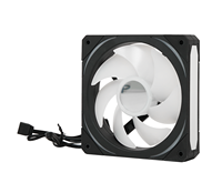 Ventilateur de refroidissement pour boîtier de PC de jeu ARGB LED 12V 120mm avec dissipateur thermique en cuivre, roulement fluide haute performance 23dBA pour un refroidissement optimal de l'ordinateur