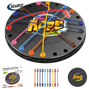 Juego de Mesa Educativo de Tamaño Mini para Viajes, para Niños y Adultos, Juego de Desenredar Cuerdas, Ideal para Fiestas Familiares - Product Image 1