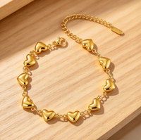 Bracelet multi-styles en acier inoxydable avec motifs géométriques, étoiles, croix, coquillages et conques, pour femmes, bijoux de luxe de niche et de mode haut de gamme, vente en gros