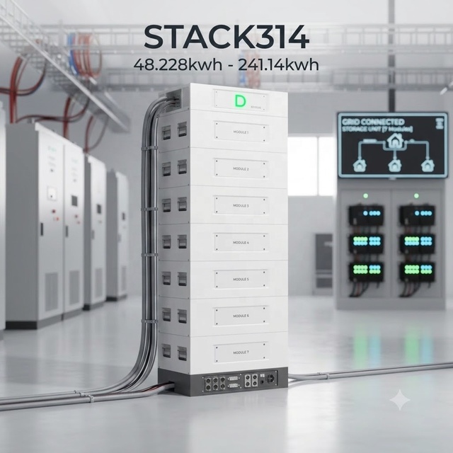 Dyness STACK314 LiFePO4 Rack-mounted Battery Solar Energy Storage 48.228kWh~241.14kWh 314Ah 51.2V Residential Small Commercial