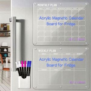 Reusable Magnetic Dry Erase Customized Acrylic Printing Calendar LCD Display Photo <b>Frame</b> Memo Board Transparent/<b>Black</b> for Fridge - Product Image 2