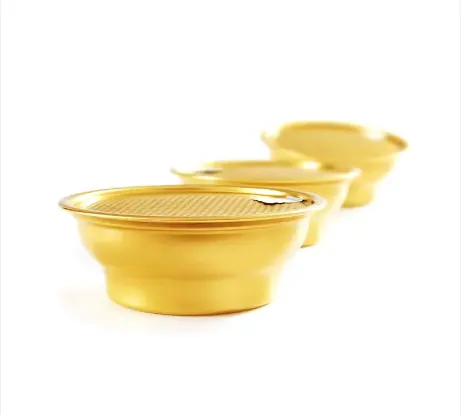 Rose Golden Aluminum Bowl Cans Empty 180ml 250ml 300ml Tin Cans with Alu EOE for Soup Porridge Bird's Nest